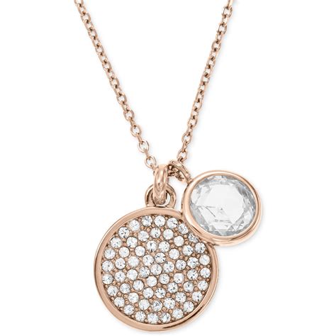 michael kors round necklace|Michael Kors necklace sale.